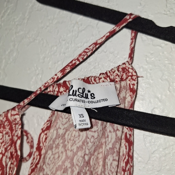 Lulu's Mini Adjustable Spaghetti Strap Dress Elastic Waist XS - Picture 5 of 9